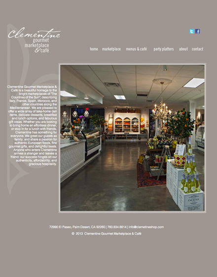 ClementineShop.com Screenshot